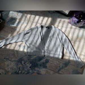 Grey cropped cardigan